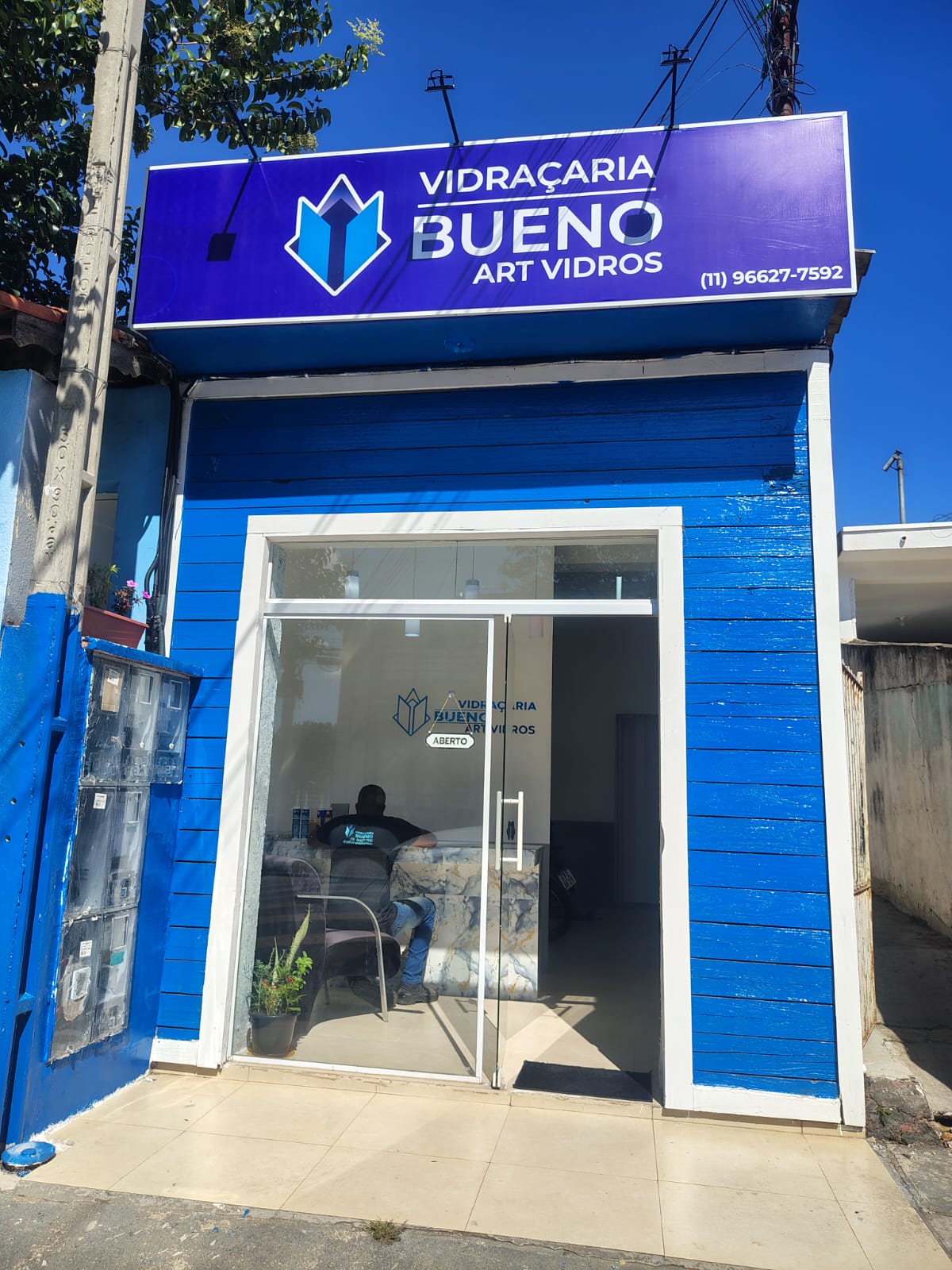 Frente da loja Bueno Art Vidros
